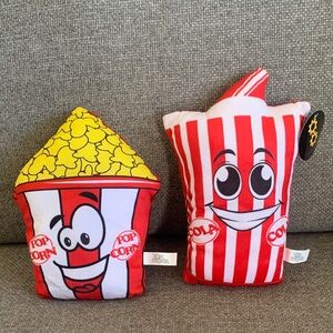 Toy Works Popcorn and Cola Stuffed Plush Figures